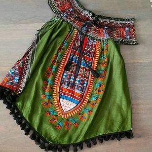 Off the Shoulder Patterned Top XL